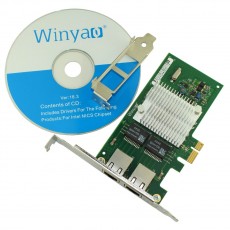 Winyao WYI580T 2포트 인텔 NH82580DB PCIe 랜카드  LP호환
