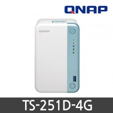 [QNAP] 큐냅 TS-251D-4G 2베이 NAS (하드미포함)