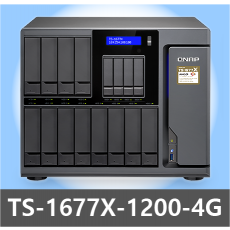 [QNAP] TS-1677X-1200-4G 16Bay 타워형 NAS