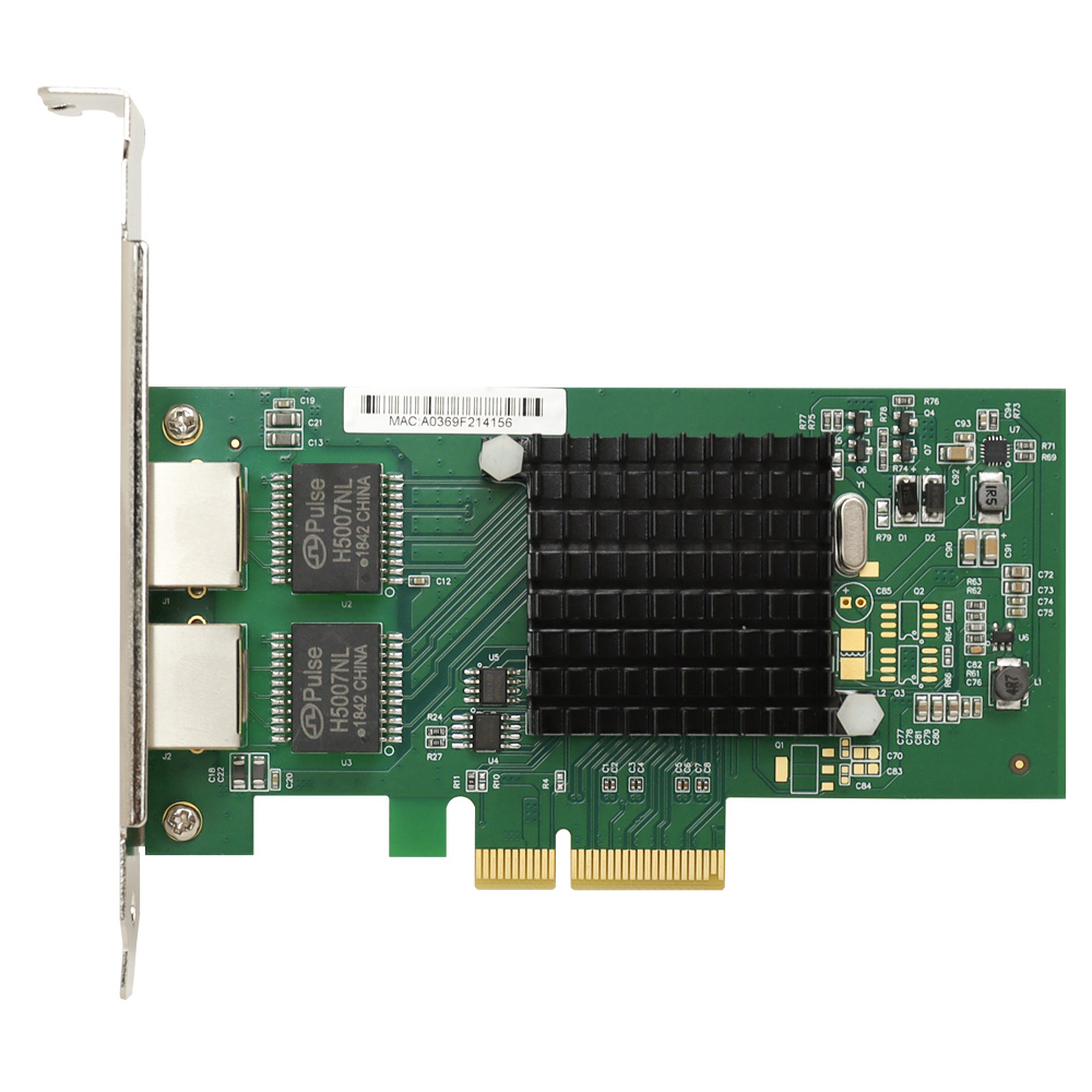 LX2-350 에즈윈아이피씨 2포트 인텔i350 PCIe4X 랜카드  LP호환