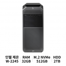 HP 워크스테이션 Z4 G4 W-2245 Win10 Pro (32GB/512GB M.2 NVMe/2TB/No VGA)