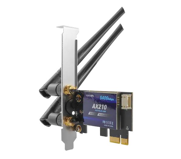 WX-AX210 WiFi 6E BT 5.2 PCIe 듀얼무선랜카드 LP지원