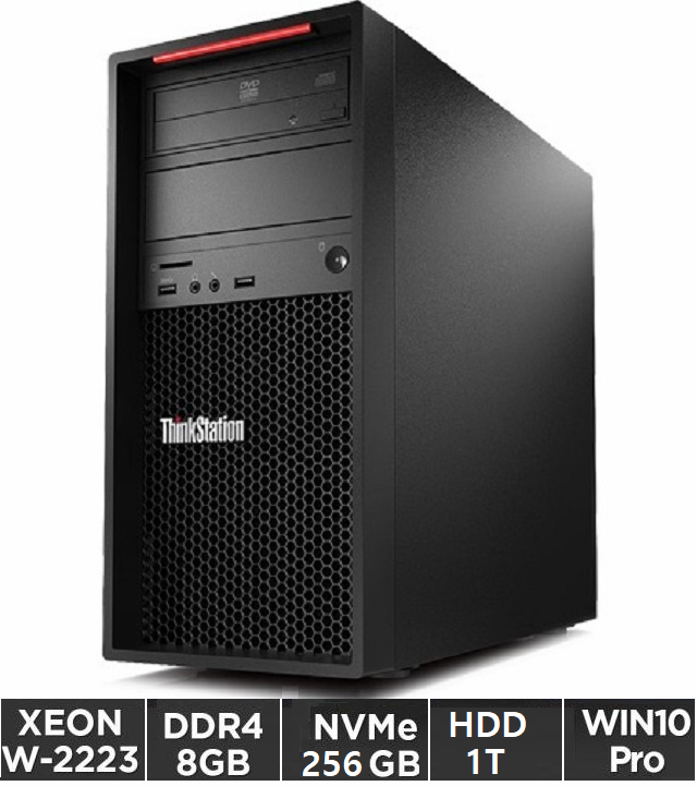 레노버 씽크스테이션 P520C TWR Xeon W2223 8G SSD 256G 1T T400 WIN10P