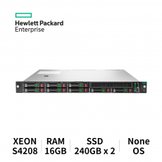 HPE 프로라이언트 서버 DL360 GEN10 8SFF (S4208/16GB/SSD 240GB x2 RAID)