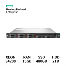 HPE 프로라이언트 서버 DL360 GEN10 8SFF (S4208/16GB/SSD 480GB/HDD 2TB)