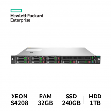 HPE 프로라이언트 서버 DL360 GEN10 8SFF (S4208/32GB/SSD 240GB/HDD 1TB)