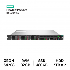 HPE 프로라이언트 서버 DL360 GEN10 8SFF (S4208/32GB/SSD 480GB/HDD 2TB x2 RAID)