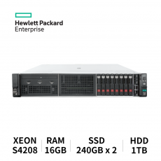 HPE 프로라이언트 서버 DL380 GEN10 8SFF (S-4208/16GB/SSD 240GB x2 RAID/HDD 1TB)