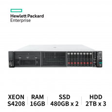 HPE 프로라이언트 서버 DL380 GEN10 8SFF (S-4208/16GB/SSD 480GB x2/HDD 2TB x3 RAID)