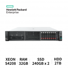 HPE 프로라이언트 서버 DL380 GEN10 8SFF (S-4208/32GB/SSD 240GB x2 RAID/HDD 2TB)